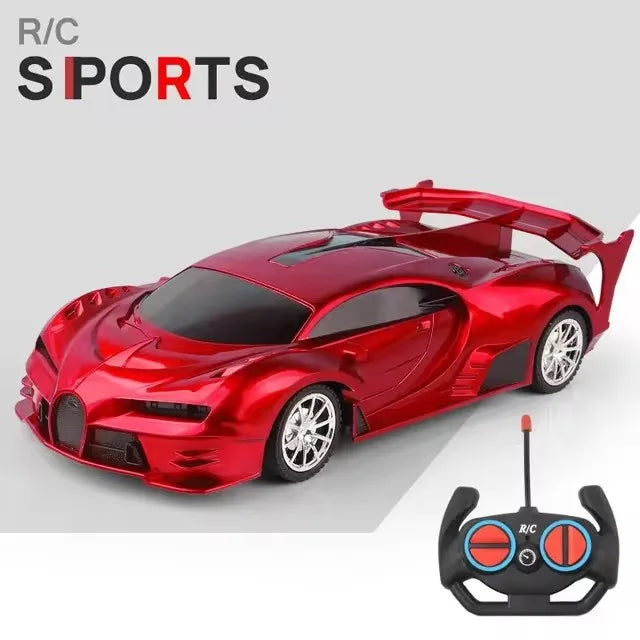 RC Car 2.4G 4CH Remote Control 1:18 With Led Light Sports Cars High Speed Radio Drift Vehicle Racing Boys Girls Toy For Children