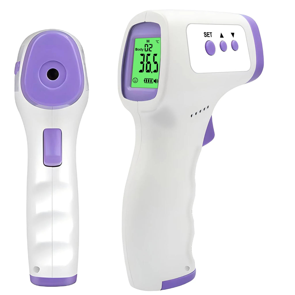 Thermomètre Infrarouge Sans Contact + Oxymètre de Pouls Digital – Contrôle Fièvre & Oxygène Précis
