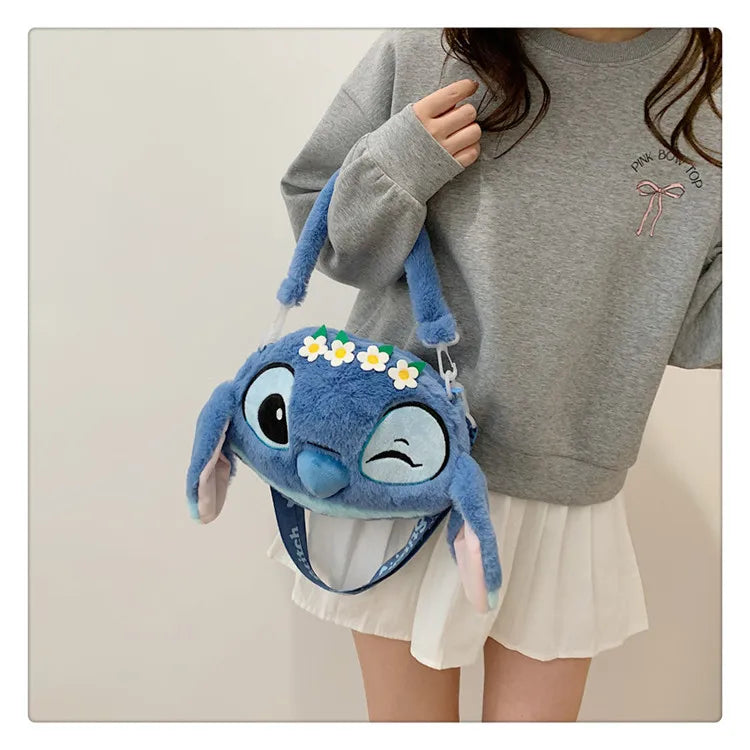 Sac à Dos en Peluche Stitch – Ultra Mignon (26 × 19 × 5 cm)