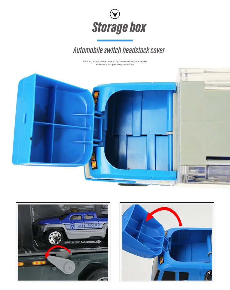 Jouets de Construction 10-en-1 – Camion Transporteur & Mini Véhicules