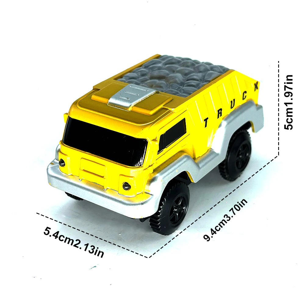Piste de Course Dinosaure Flexible – Voiture Flash / Sans Lumière – Jouet Éducatif Enfants