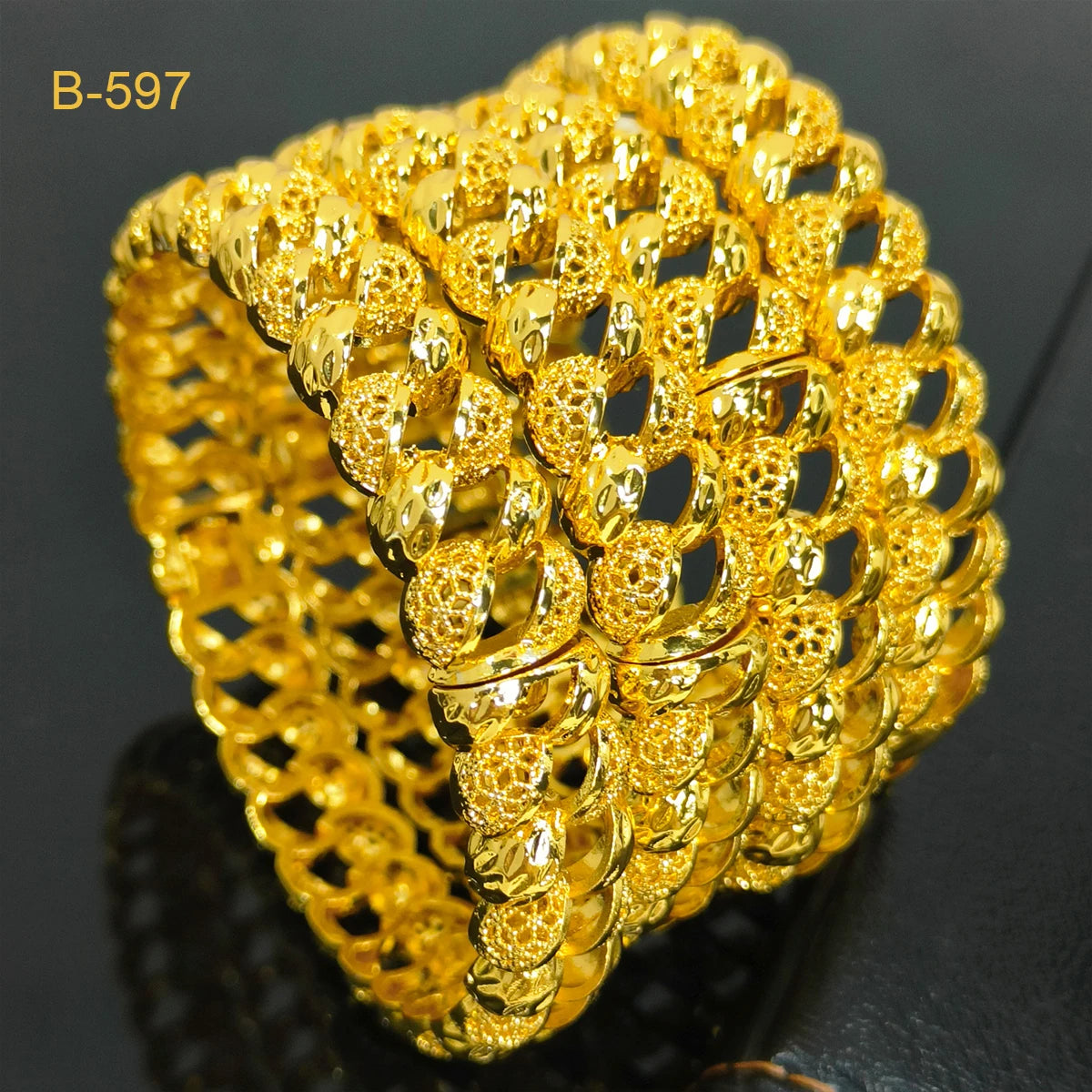 Bracelets Luxe Plaqué Or 24K – Style Dubaï, Indien & Africain