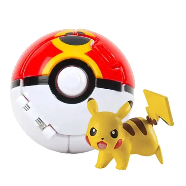 Figurines Pokéball Pokémon – Pikachu, Dracaufeu, Gengar, Tortank, etc. (Plusieurs modèles)