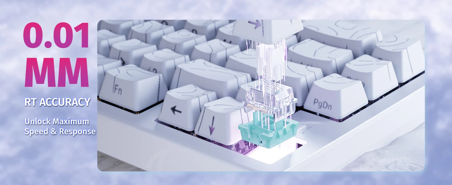 ATTACK SHARK X68 HE – Clavier Gaming Magnétique 60% Ultra-Rapide 8K