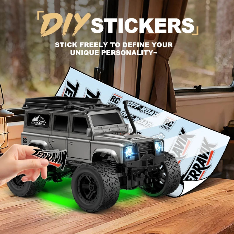 Mini Voiture Télécommandée 1:64 – Tout-Terrain & Escalade