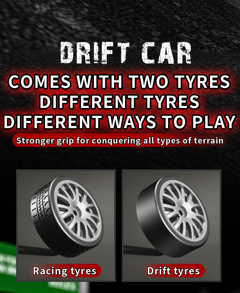 KF27 – Voiture RC Drift 4x4 1:20 avec LED Haute Vitesse