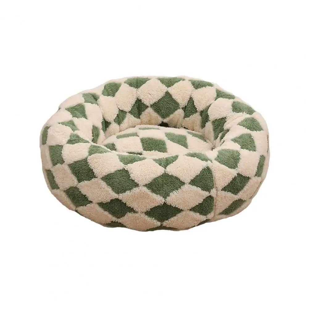 Panier donut apaisant antidérapant pour chien et chat