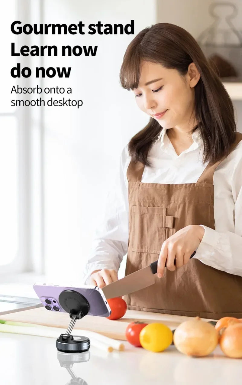 Support Téléphone Magnétique 15W – Charge Rapide & Rotation 360°