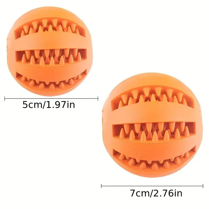 Balle distributrice de friandises pour chien et chat — nettoyage des dents