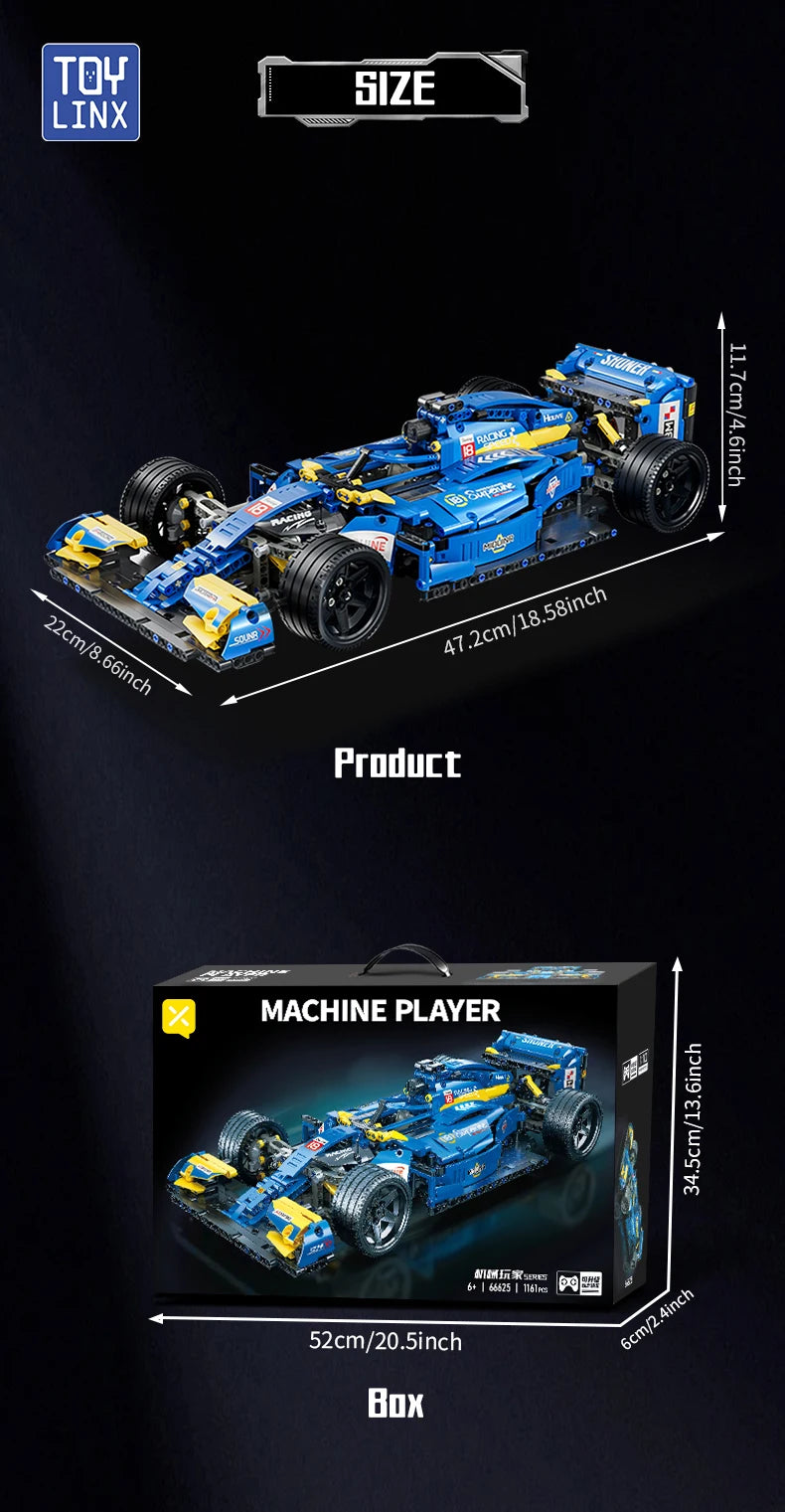 ToylinX – Voitures de Course RC & Kits MOC (455 à 1161 pièces)