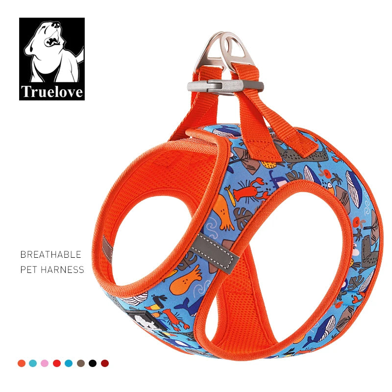 Harnais Truelove en mesh respirant anti-traction pour chien