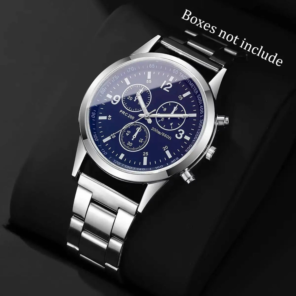 Montre Homme Quartz – Business & Acier Inoxydable (Sans Boîte)