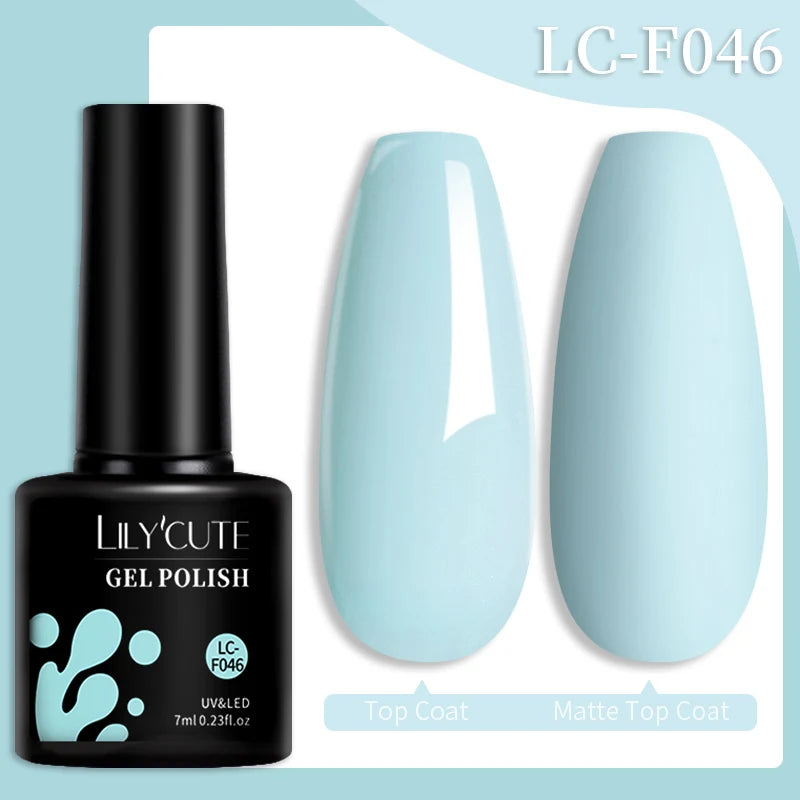 Vernis Gel LILYCUTE 7ml – Brun Foncé Collection Automne/Hiver – Brillance & Élégance Longue Tenue