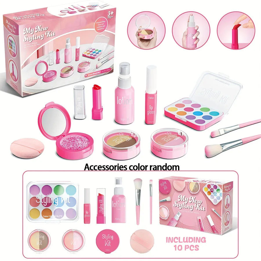 Kit Maquillage Enfant – Set Beauté 10 Pièces • Sans Liquide & 100% Sans Risque