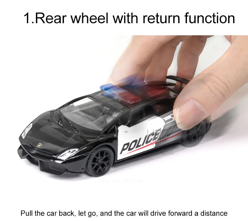 Modèle de Voiture 1:36 en Alliage – Portes Ouvrantes & Fonction Traction