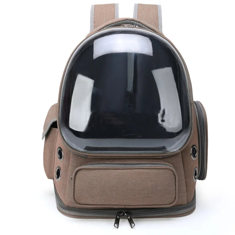 Sac à dos de transport bulle transparente pour chat et petit chien