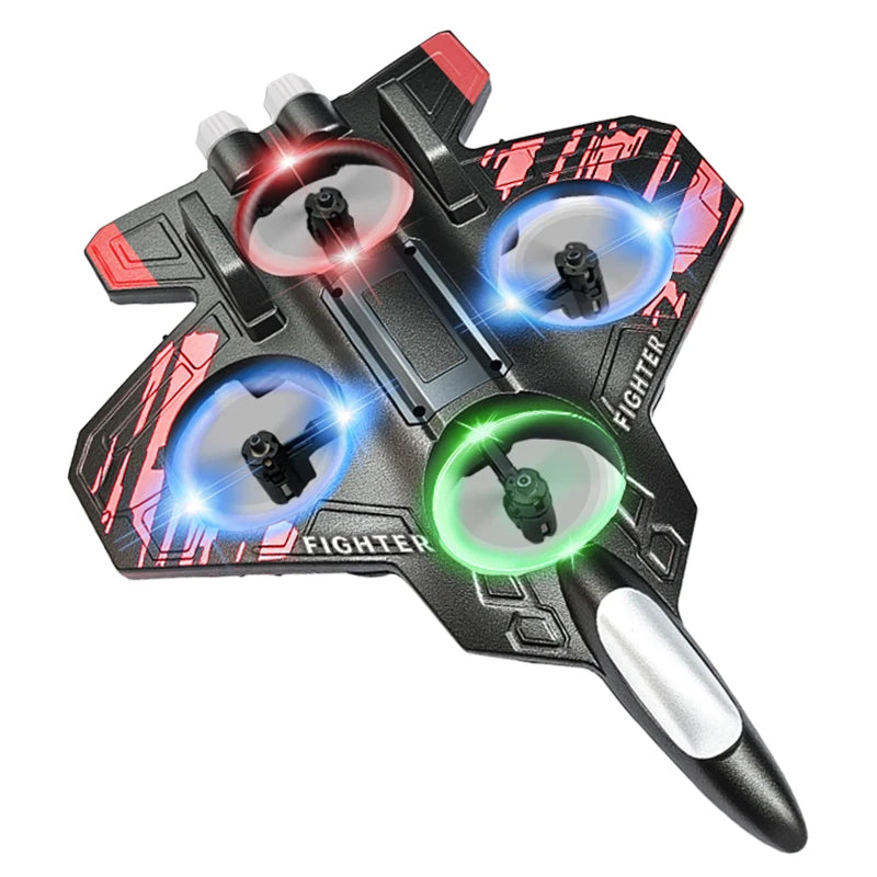 Avion RC L101 en Mousse – LED, Cascades 3D & Télécommande 2.4G