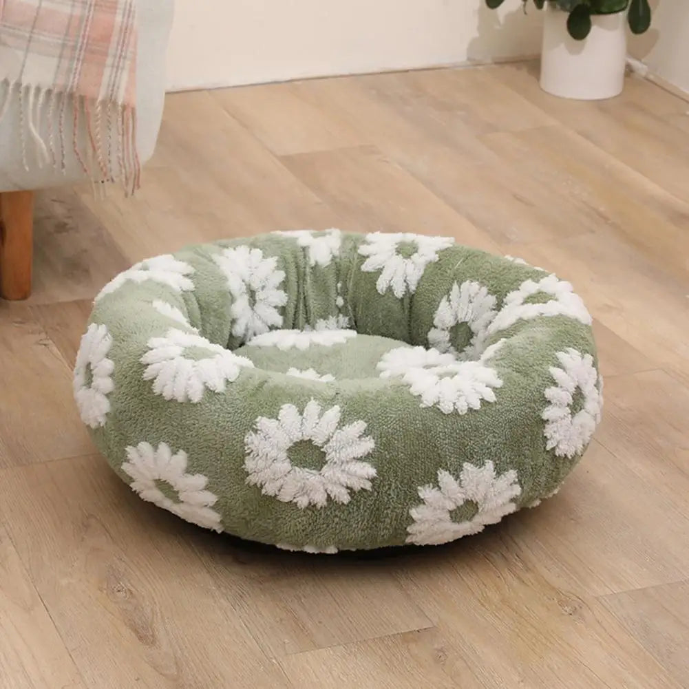 Panier donut apaisant antidérapant pour chien et chat