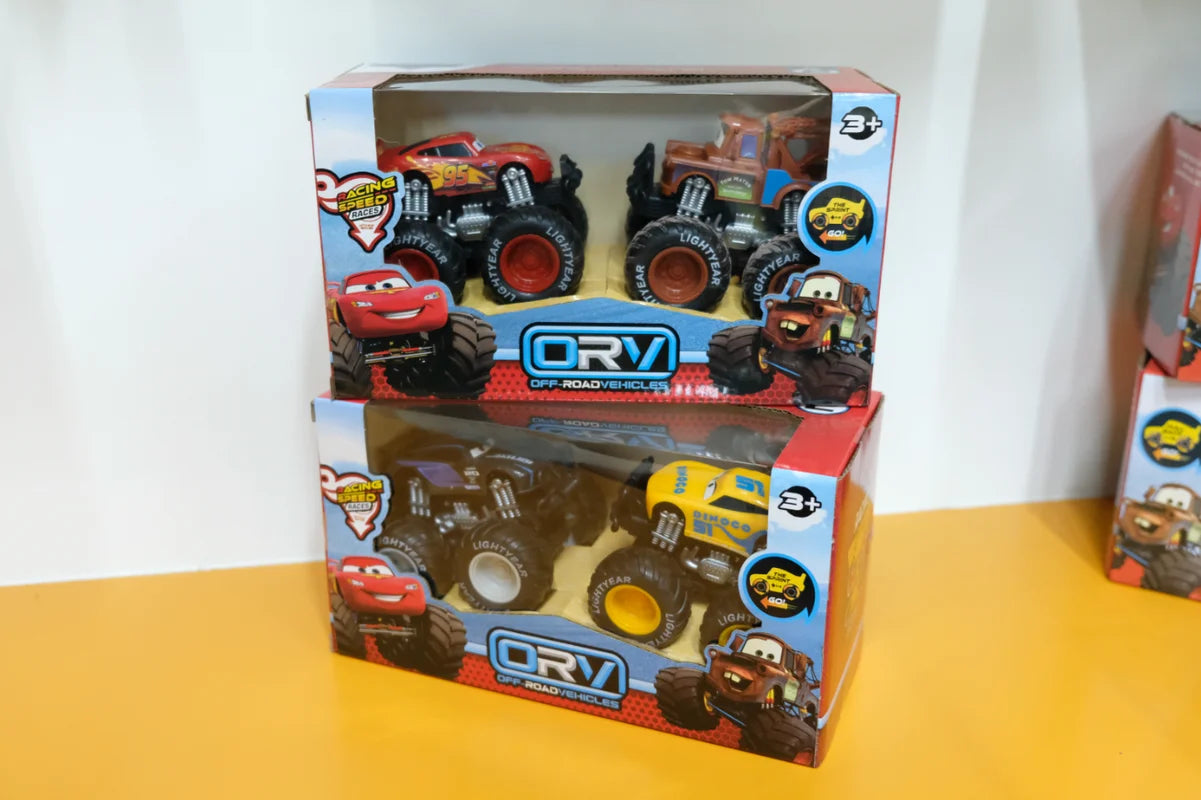 Ensemble de Véhicules Tout-Terrain à Double Inertie – Modèles Miniatures 1:55