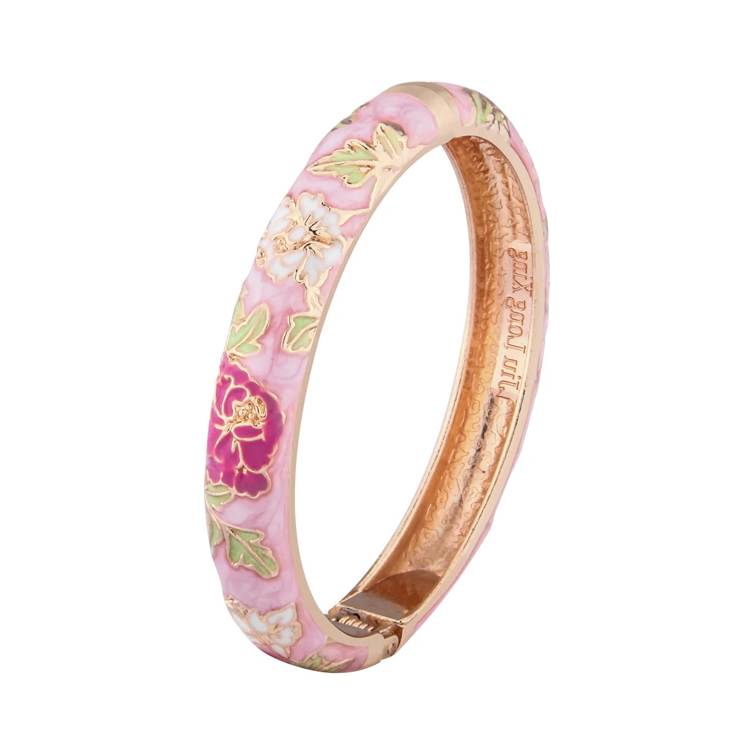 Bracelet Émaillé Fleur – Style Indien & Dubaï – Couleurs Premium