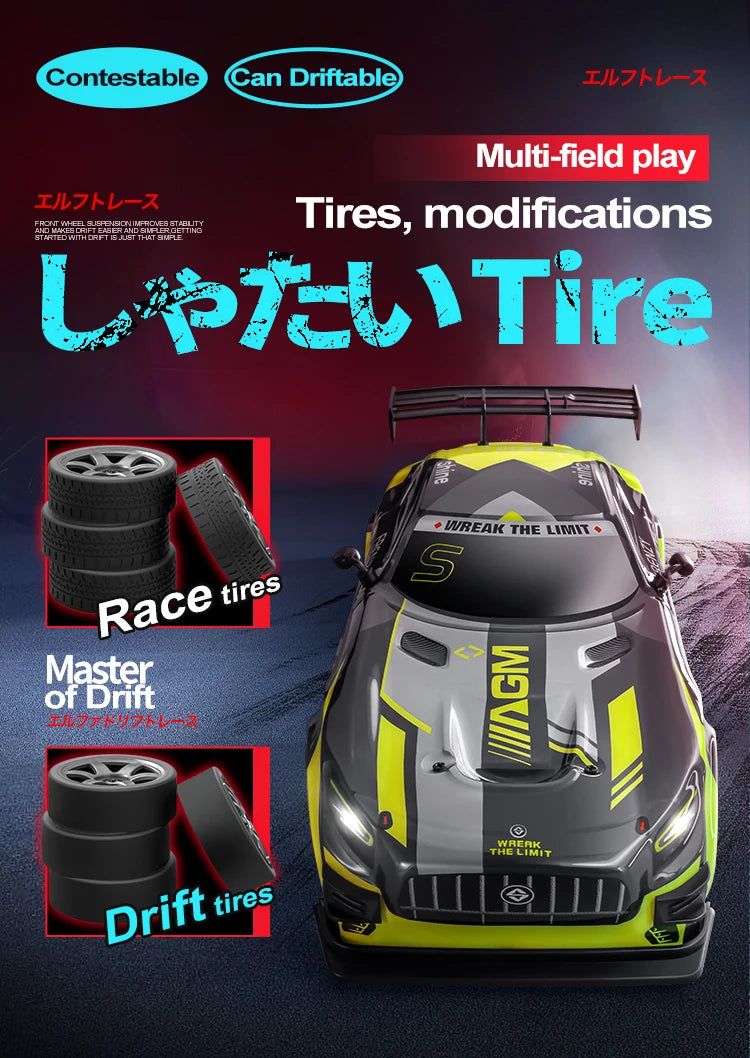 Voiture de Course RC Haute Vitesse – Tout-Terrain & Rechargeable