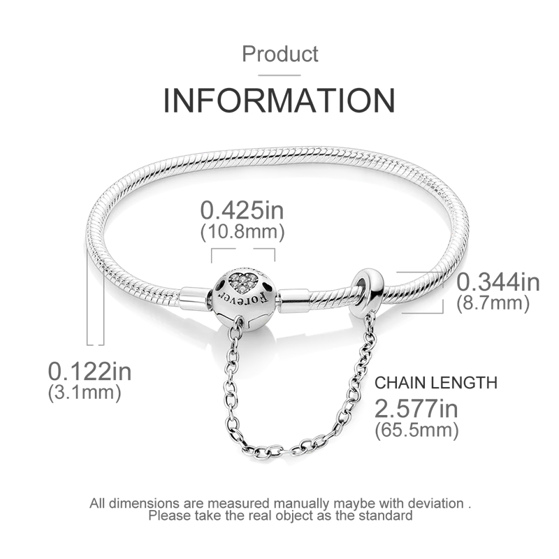 Bracelet en Argent 925 Original – Étoile, Lune & Trèfle Porte-Bonheur