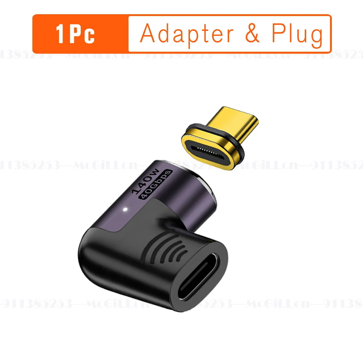 Adaptateur Magnétique USB-C USB4.0 / Thunderbolt 3 – 140W, 40Gbps, 8K