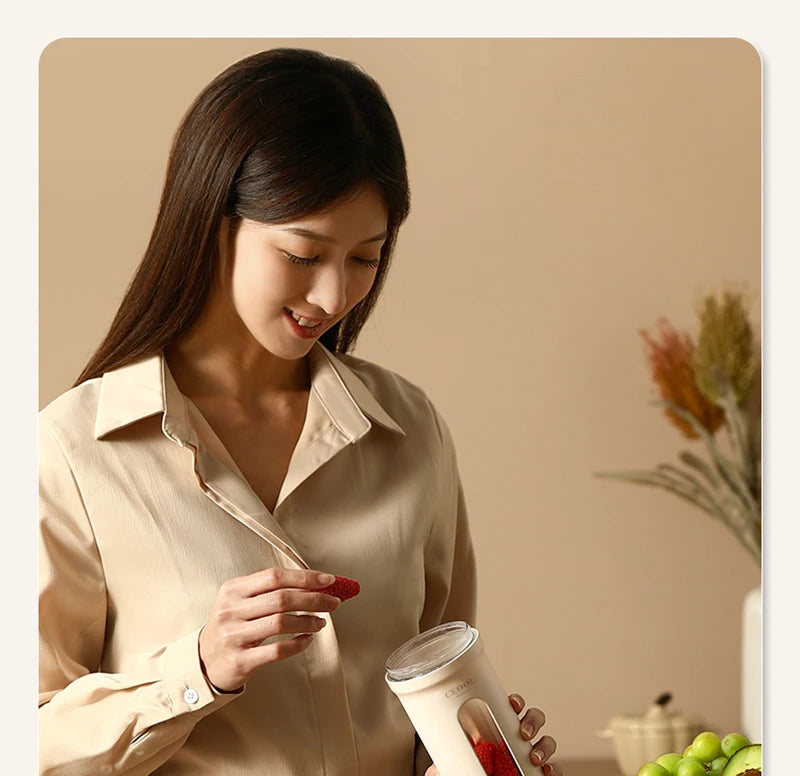 Blender Portable Premium – 350 ml (4 ou 10 lames, USB, 1500–3000 mAh)