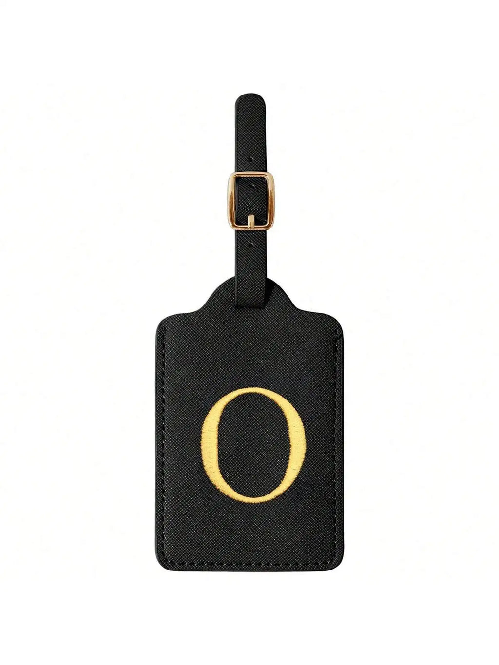 Étiquette de Bagage Personnalisée en Cuir PU – Lettre Initiale A–Z avec Protection Confidentialité