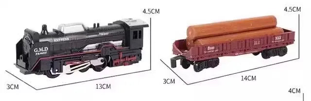 Train Électrique Classique – Pistes Lumineuses & Modèle de Noël (Ensemble Rechargeable)