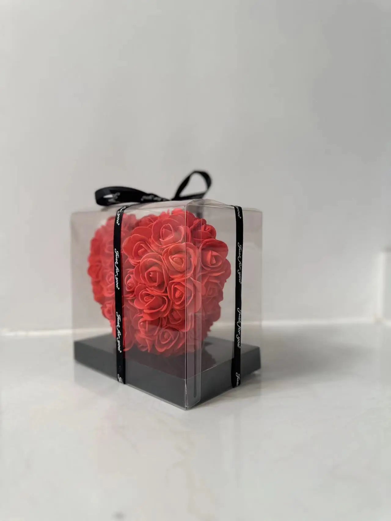Boîte-Cadeau Rose Artificielle 15 cm – Coffret Romantique pour Saint-Valentin, Mariage & Décoration