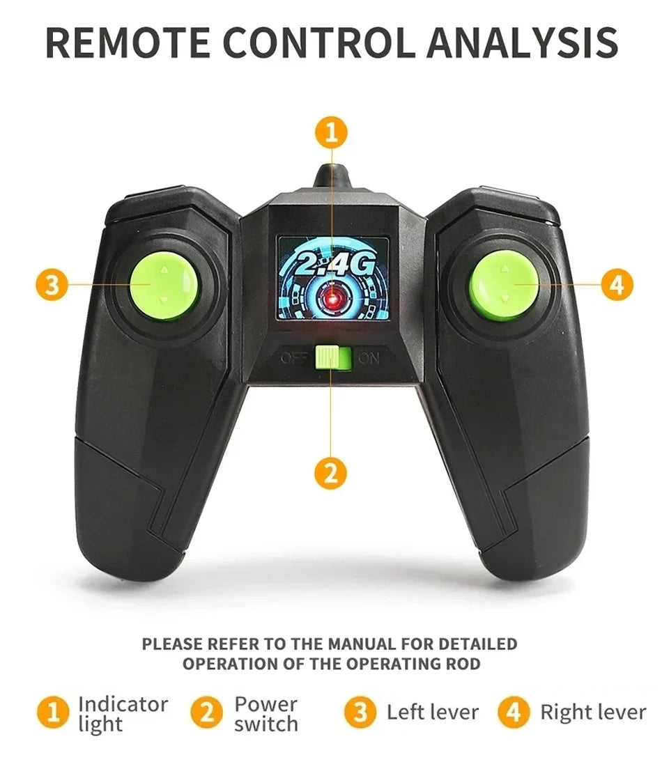 Voiture Cascade RC Double Face – 360° Rotation, 2.4GHz, Off-Road – Enfants & Adultes