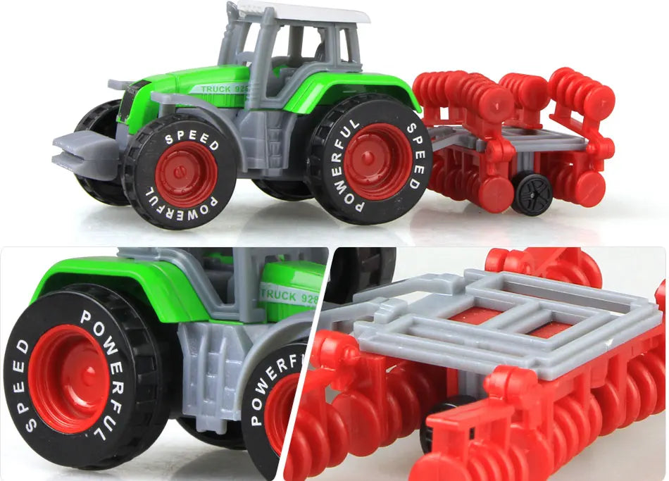 Mini Tracteur Agricole en Alliage – Modèle 1:64 pour Enfants