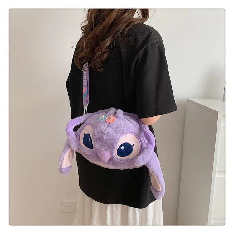 Sac à Dos en Peluche Stitch – Ultra Mignon (26 × 19 × 5 cm)
