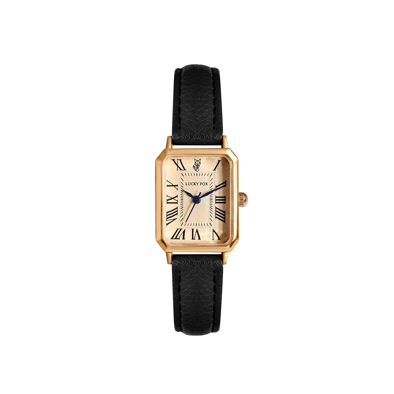 Montre Carrée Rétro Femme – Bracelet Cuir – LUCKYFOX L19