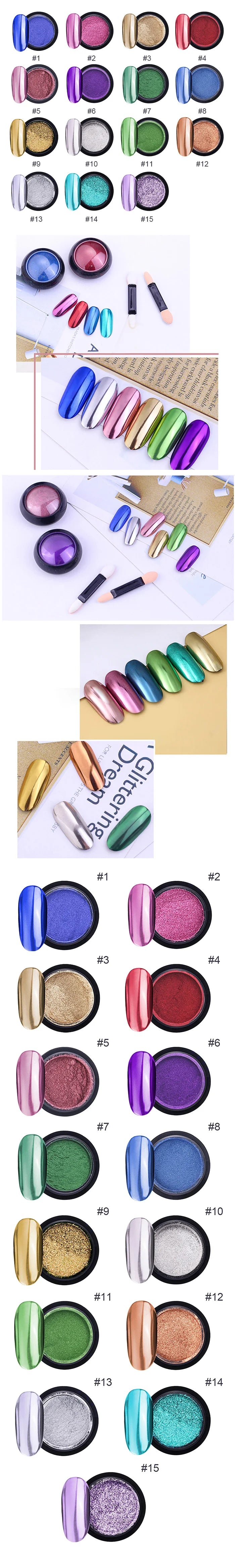 Poudre effet miroir – Nail Art Chromé Professionnel