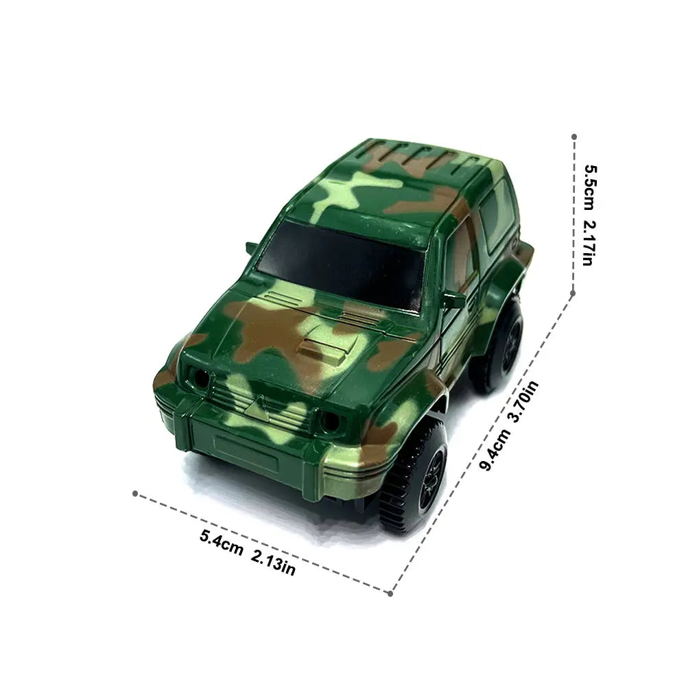 Piste de Course Dinosaure Flexible – Voiture Flash / Sans Lumière – Jouet Éducatif Enfants