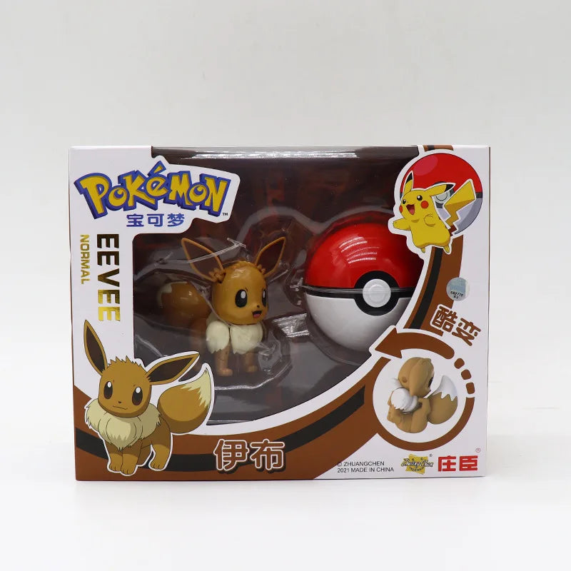 Pokémon – Figurines avec Poké Ball (Plusieurs Modèles – 18 cm)
