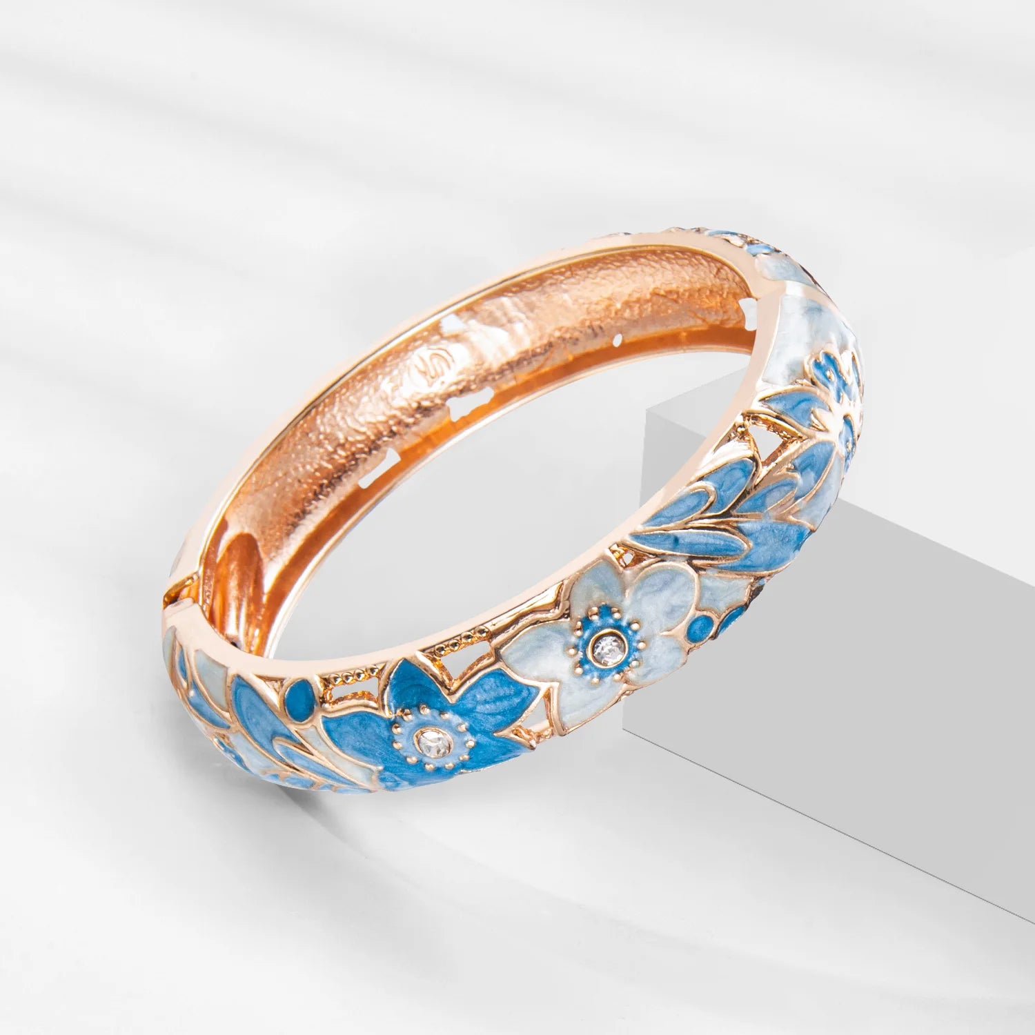 Bracelet Femme Émail Cloisonné – Set Simple ou Double – Style Indien & Dubaï – Métal Doré