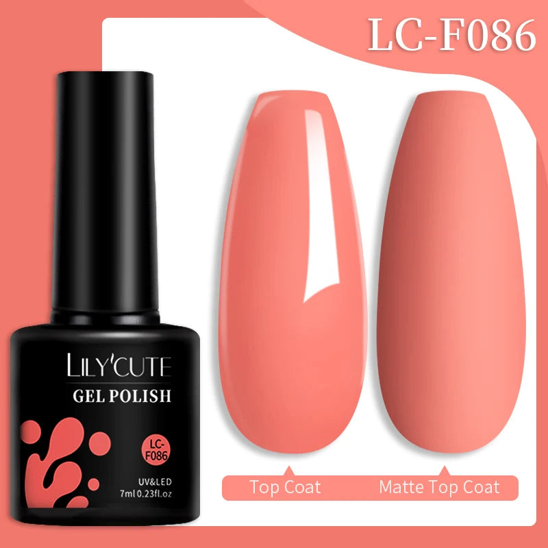 Vernis Gel LILYCUTE 7ml – Brun Foncé Collection Automne/Hiver – Brillance & Élégance Longue Tenue