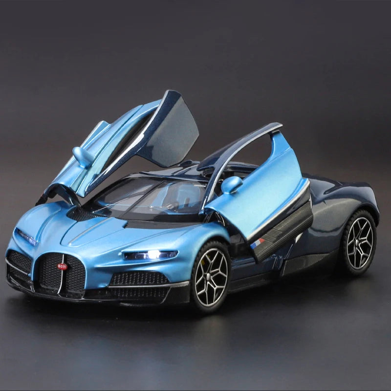Bugatti Tourbillon V16 – Modèle 1:32 en Alliage | Son & Lumière | Mini GT Collection