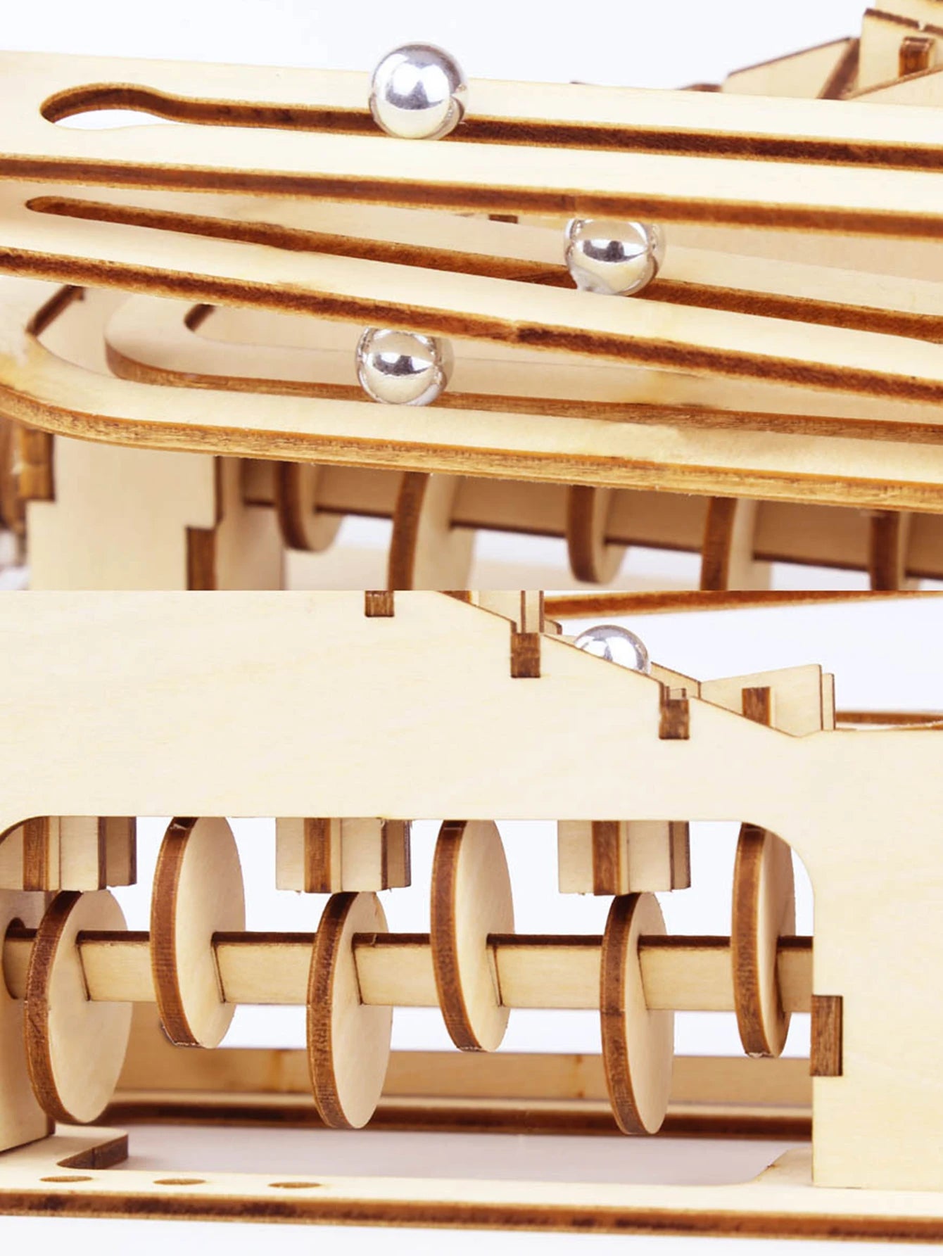 Puzzle 3D en Bois – Modèles Spirale & Climb | Kit Mécanique