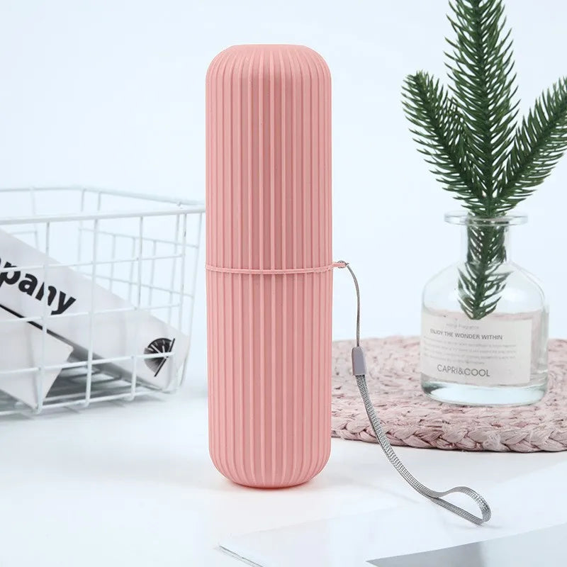 Boîte de Brosse à Dents de Voyage – Gobelet Portatif & Organisateur à Dentifrice