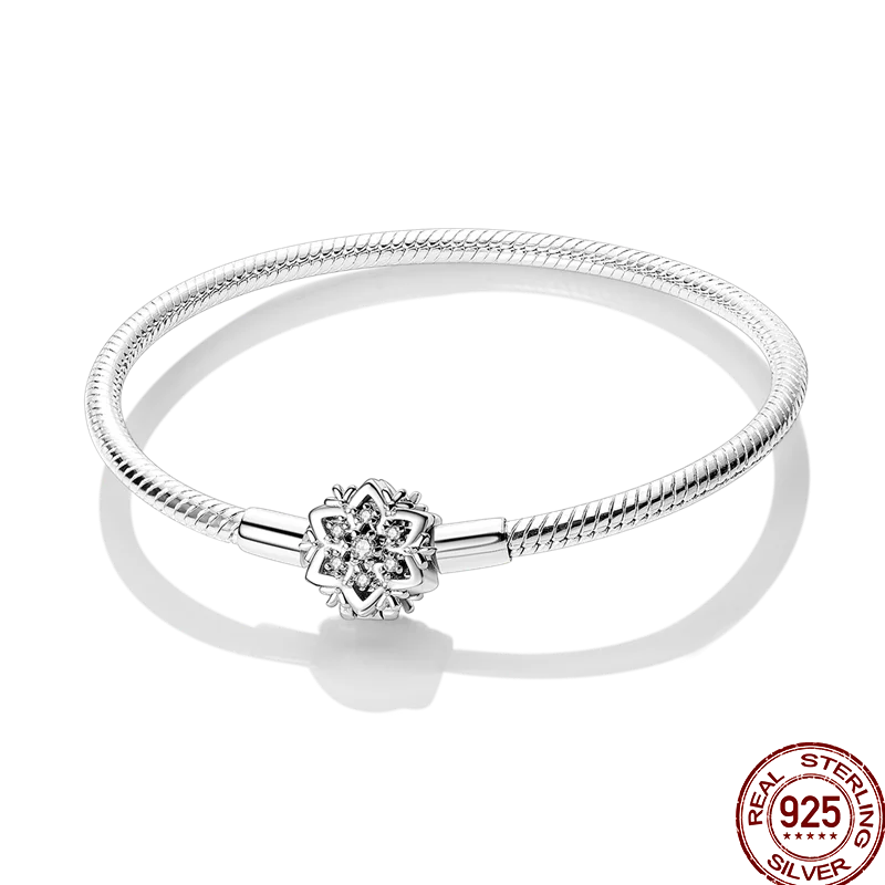 Bracelet en Argent 925 – Cœur Pavé Zircone & Infinity – 17 à 20 cm