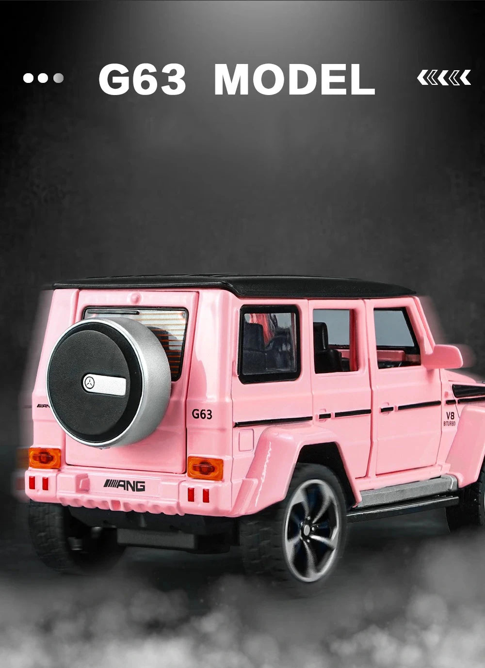 Mercedes-Benz G63 1:32 – Miniature Tout-Terrain Brabus Métal | Son & Lumière