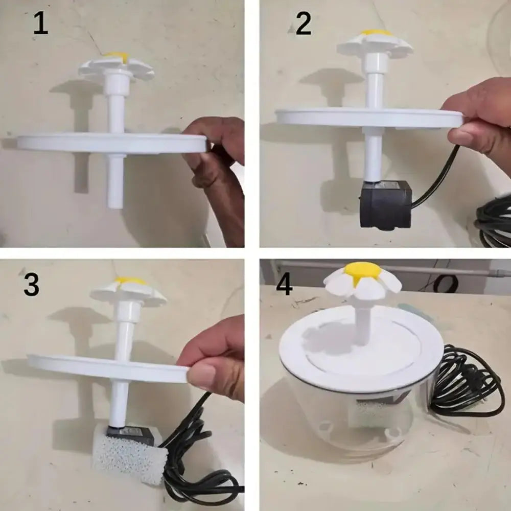 Fontaine à eau automatique 1,2 L pour chat et chien — filtrante et silencieuse