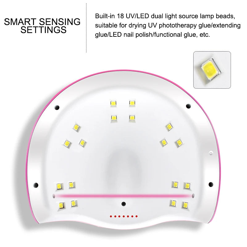 Kit de Vernis Gel Professionnel avec Lampe LED – Ensemble Complet de Manucure