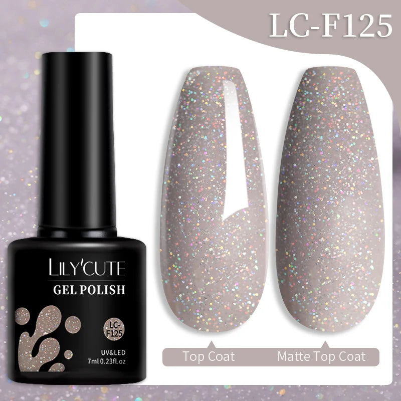 Vernis Gel LILYCUTE 7ml – Brun Foncé Collection Automne/Hiver – Brillance & Élégance Longue Tenue