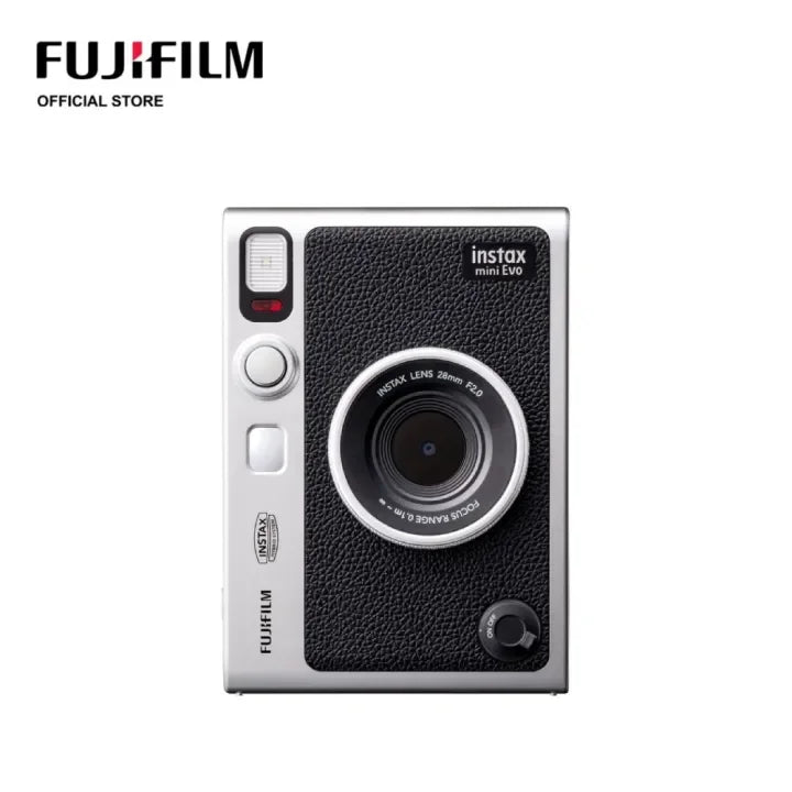 Fujifilm Instax Mini Evo – Caméra Instantanée Hybride | Smartphone Print | Effets Créatifs (Noir & Marron)