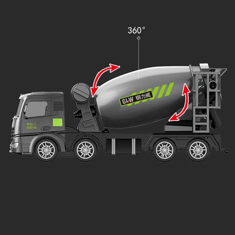 Véhicules de Chantier Moulés Sous Pression – 1:55 (10 Styles)